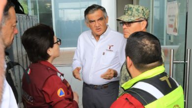 Las autoridades de los tres niveles de Gobierno coordinan acciones de apoyo a los ciudadanos afectados por lluvias en Reynosa.