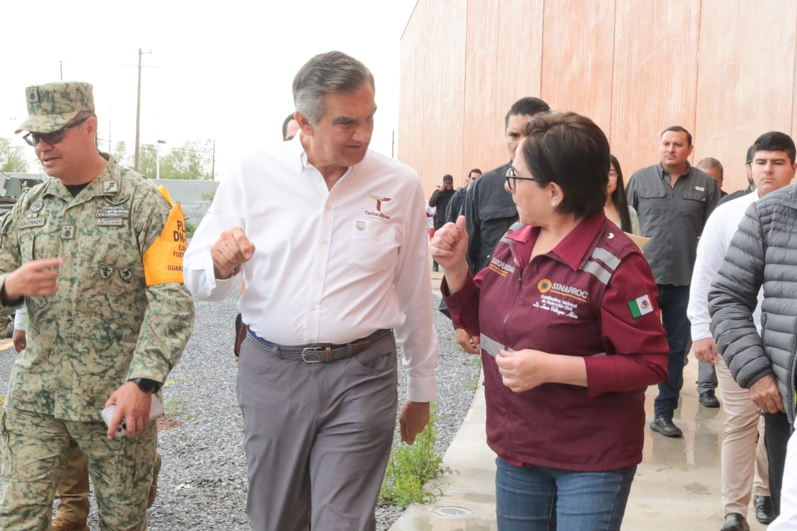 El gobernador Américo Villarreal y la coordinadora nacional de Protección Civil Laura Velázquez Alzúa, llevaron a cabo recorridos para evaluar las afectaciones tras el sistema de tormentas.