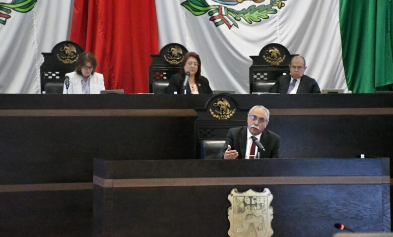 El Secretario de Desarrollo Rural, Pesca y Acuacultura, Antonio Varela Flores, compareció ante el Congreso del Estado.