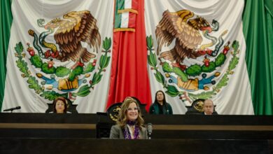 La Secretaria de Economía comparece ante el Pleno del Congreso del Estado en el marco de la glosa del Tercer Informe de Gobierno.