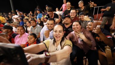 Carmen Lilia Canturosas Villarreal anunció la puesta en marcha de la ‘Teco Ruta’, un sistema de transporte especial que facilitará la llegada de la afición al Parque La Junta durante los juegos del Club Tecos de los Dos Laredos.