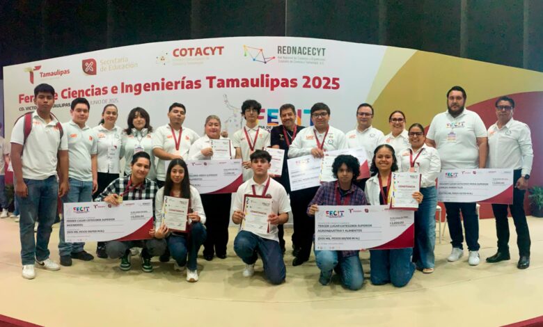 La Feria de Ciencias e Ingenierías Tamaulipas 2025 reunió 159 proyectos de estudiantes de nivel medio superior y superior de distintos municipios del estado.