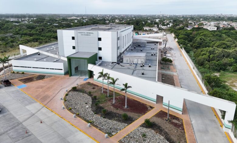 El nuevo Hospital General de Ciudad Madero registra un 88 por ciento de avance y una inversión superior a los 329 millones de pesos.