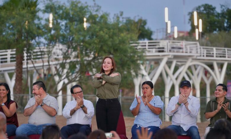 La alcaldesa Carmen Lilia Canturosas Villarreal inauguró el Puente Peatonal del Parque Península de El Laguito.