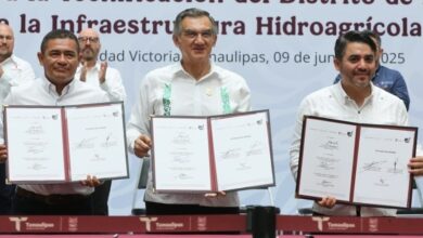 En un hecho histórico y trascendental para la modernización del campo tamaulipeco, se firmó el Convenio para la Tecnificación del Distrito de Riego 025 Bajo Río Bravo.