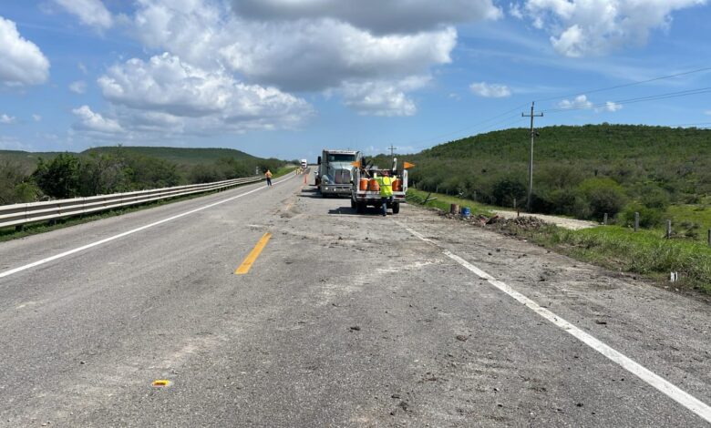 Las lluvias de la tormenta tropical Barry dejaron daños en las carreteras y caminos estatales por 40 millones de pesos.