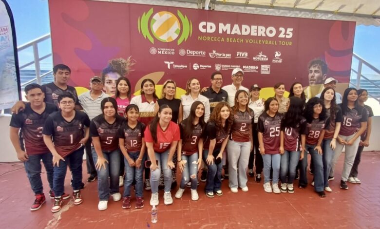 El Torneo NORCECA de Voleibol de Playa Ciudad Madero 2025, se llevará a cabo del 11 al 14 de julio.