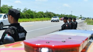 La Guardia Estatal y Tránsito Estatal, mantienen vigilancia en puntos estratégicos de la entidad.