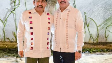El Rector de la Universidad Autónoma de Tamaulipas (UAT), Dámaso Anaya Alvarado, participó en un encuentro con Hugo Aguilar Ortiz, presidente electo de la Suprema Corte de Justicia de la Nación (SCJN).