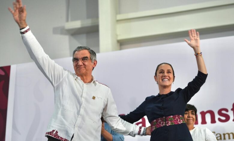La Presidenta Claudia Sheinbaum Pardo destacó en ciudad Victoria los apoyos en programas sociales y obras para Tamaulipas.