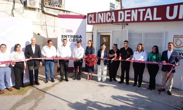 La alcaldesa Carmen Lilia Canturosas Villarreal inauguró la Clínica Dental UNE “Rotonda UAT”.