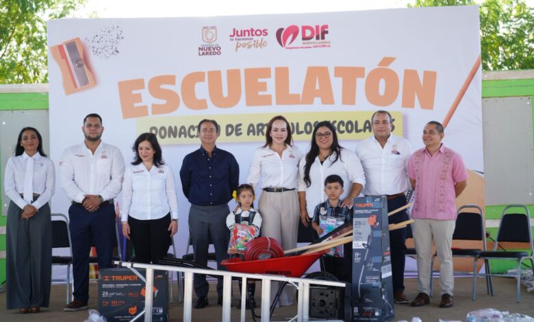 La alcaldesa Carmen Lilia Canturosas Villarreal le apuesta al desarrollo escolar a través de programas que benefician a todos los niveles educativos de Nuevo Laredo.
