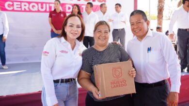 La alcaldesa Carmen Lilia Canturosas Villarreal encabezó una nueva jornada del programa “Presidencia Cerquita de Ti” en la colonia La Joya.