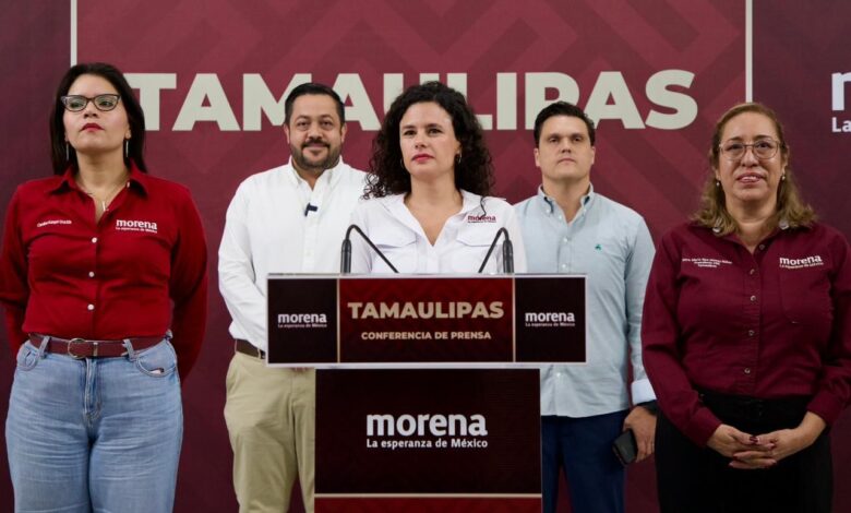 La dirigente nacional de Morena, Luisa María Alcalde Luján, también arremetió contra el ex gobernador Francisco García Caveza de Vaca a quien llamó cínico.