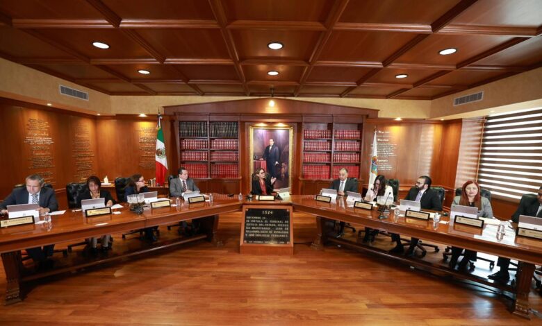 En sesión del Pleno del Supremo Tribunal de Justicia, se aprobó que los expedientes sean asignados de manera aleatoria.