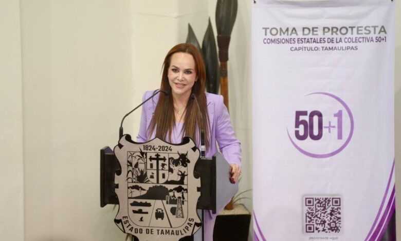 Carmen Lilia Canturosas Villarreal, tomó protesta como integrante de la Comisión de Participación Política y Liderazgos Femeninos del Capítulo Tamaulipas de la Colectiva 50+1.