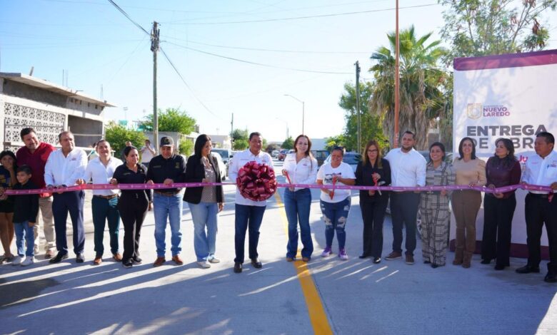 La alcaldesa entregó oras de pavimentación en la colonia Villas de San Miguel.