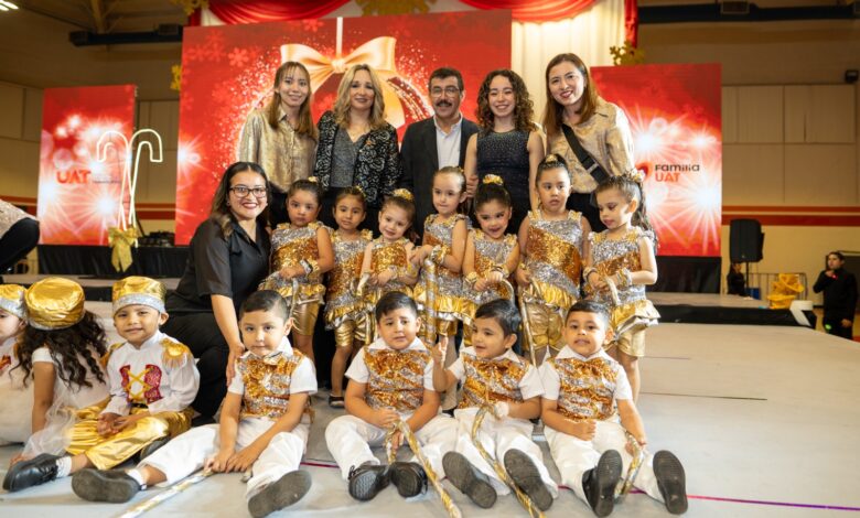 La Gala de Navidad en Familia UAT 2025, se desarrolló con un emotivo festival realizado en el Gimnasio Multidisciplinario Victoria.