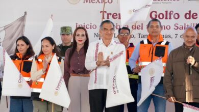 En un enlace virtual con la presidenta Claudia Sheinbaum, Américo Villarreal da banderazo de inicio de esta obra.