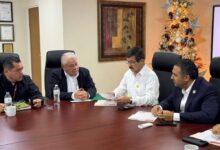 Dámaso Anaya Alvarado, presidió en Nuevo Laredo la reunión de trabajo con autoridades de la Agencia Nacional de Aduanas de México (ANAM).