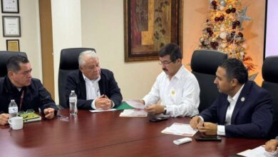 Dámaso Anaya Alvarado, presidió en Nuevo Laredo la reunión de trabajo con autoridades de la Agencia Nacional de Aduanas de México (ANAM).