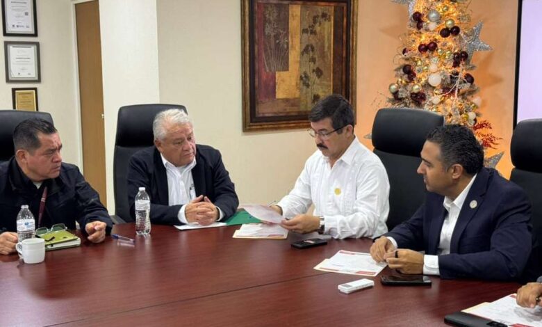 Dámaso Anaya Alvarado, presidió en Nuevo Laredo la reunión de trabajo con autoridades de la Agencia Nacional de Aduanas de México (ANAM).