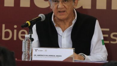 El Gobernador Américo Villarreal Anaya, quien llamó a no bajar la guardia y acudir a vacunarse contra el sarampión.