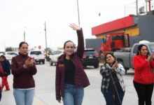 La alcaldesa entregó la calle Escudo donde se aplicó una inversión de 1 millón 950 mil 531.54 pesos.