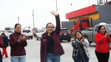 La alcaldesa entregó la calle Escudo donde se aplicó una inversión de 1 millón 950 mil 531.54 pesos.