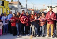 La alcaldesa Carmen Lilia Canturosas entregó obras en la colonia Solidaridad y otras aledañas, con una inversión superior a los 24.8 millones de pesos.