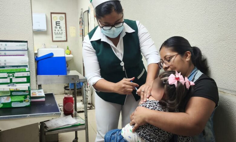 campaña de vacunación contra el sarampión en Tamaulipas
