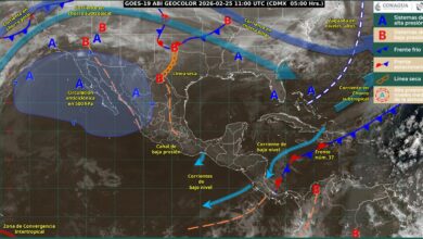 Nuevo frente frío traerá fuertes vientos al norte de México.