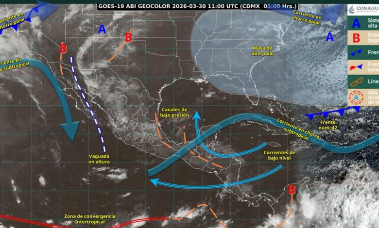 Lluvias aisladas para Tamaulipas
