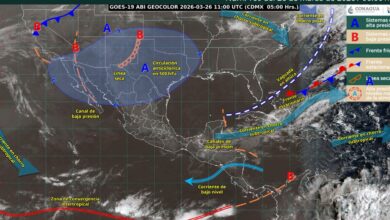 SMN anuncia lluvias en varias partes del país.