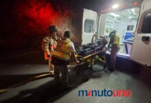 Accidente en carretera Rumbo Nuevo deja dos lesionados.