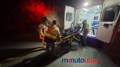 Accidente en carretera Rumbo Nuevo deja dos lesionados.