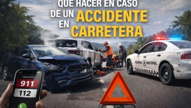 Qué hacer en caso de un accidente en carretera