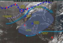 Masa de aire polar llegará con el frente frío.