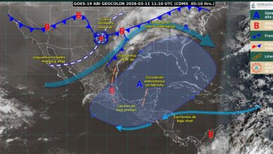 Masa de aire polar llegará con el frente frío.
