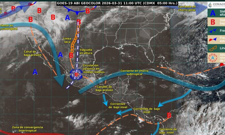 Prevén chubascos para Tamaulipas hoy.