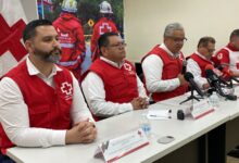 Rueda de prensa sobre crisis en Cruz Roja Tamaulipas.