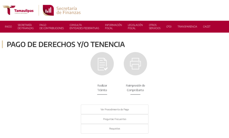 Requisitos para derecho vehicular Tamaulipas