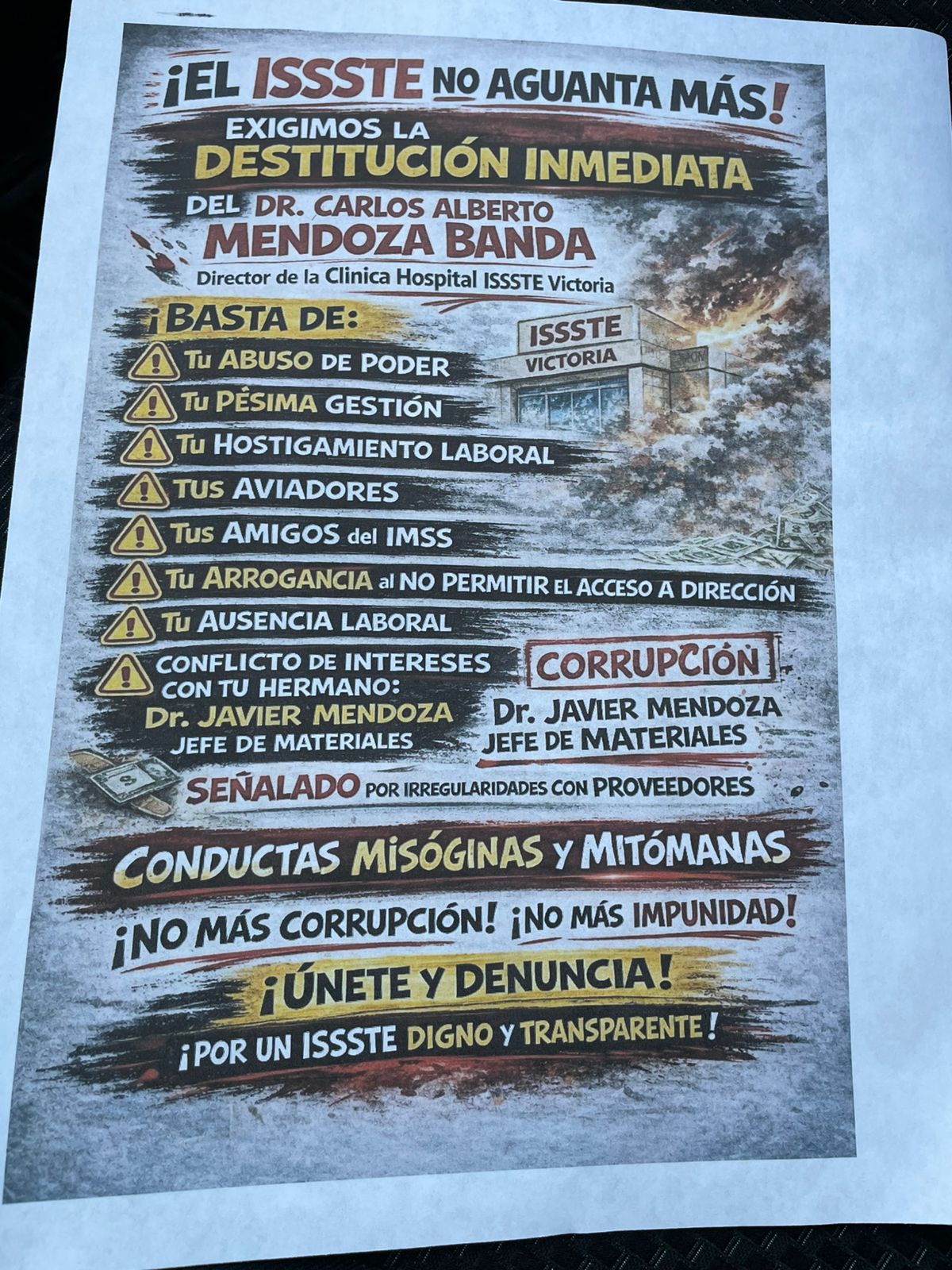 Tras protestas enfermeras exigen destitución de director del ISSSTE