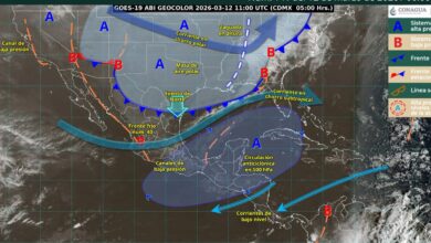 Frente frío 40 traerá lluvias y evento Norte.