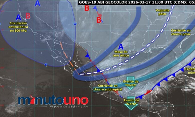 Frente frío 41 traerá lluvias
