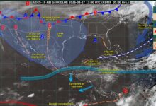 fuertes vientos en el norte de México.