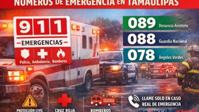 Estos son los números de emergencia que deben de llamar en el estado de Tamaulipas.