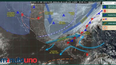 Persisten lluvias en gran parte del país tras paso del frente frío número 41.