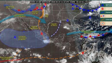 Frente frío número 46 traerá chubascos y posible caída de granizo