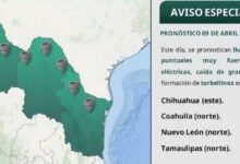 Lluvias y caída de granizo durante los siguientes días informa Protección Civil